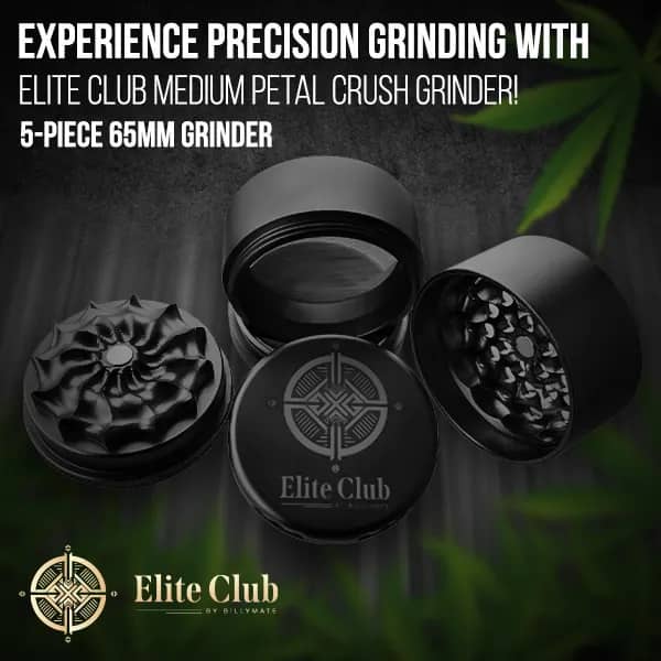 Petal Crush Flower Tooth Aluminium Grinder 63MM – Elite Club by Billy Mate
