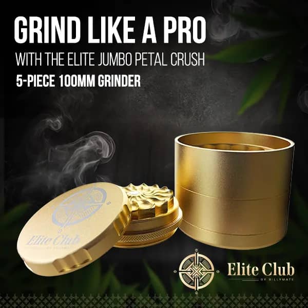 Jumbo Petal Crush Flower Tooth Aluminium Grinder 100MM – Elite Club by Billy Mate