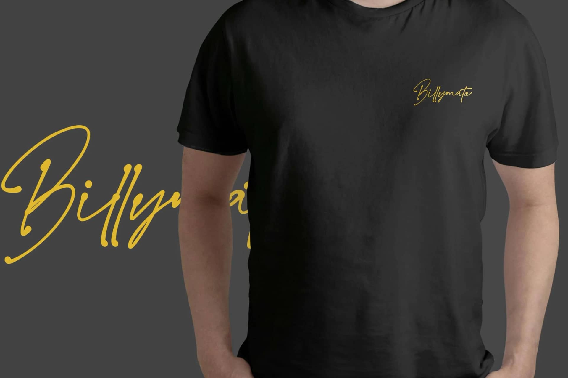 Exclusive Billy Mate Signature T-Shirt! - Black