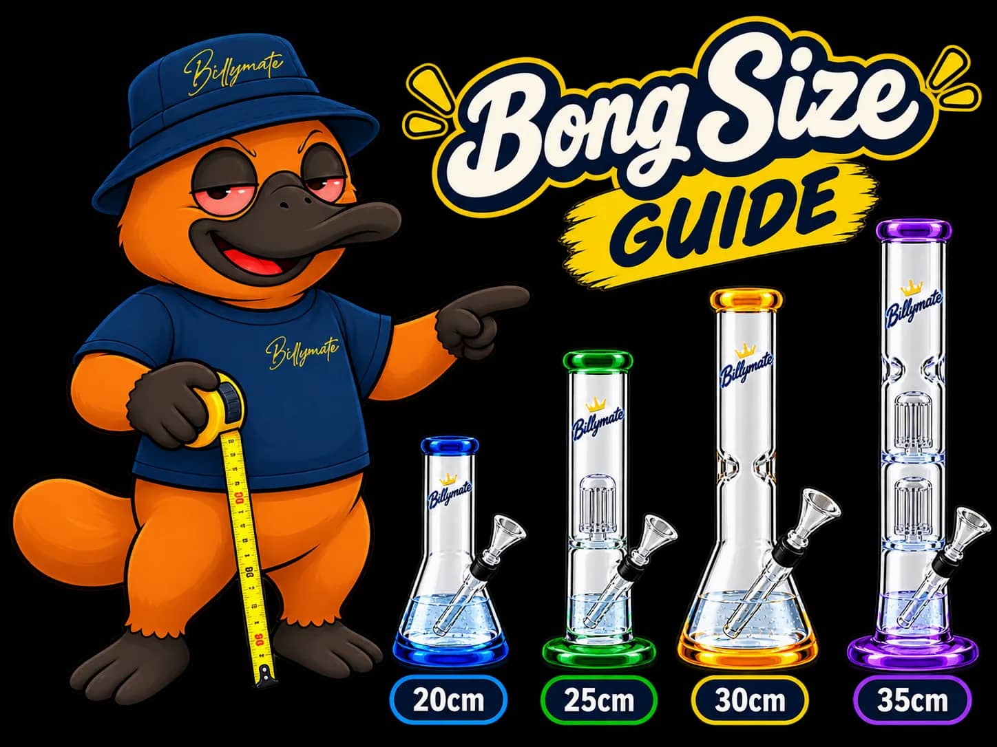 Bong Sizes Explained: 20cm vs 25cm vs 30cm vs 35cm