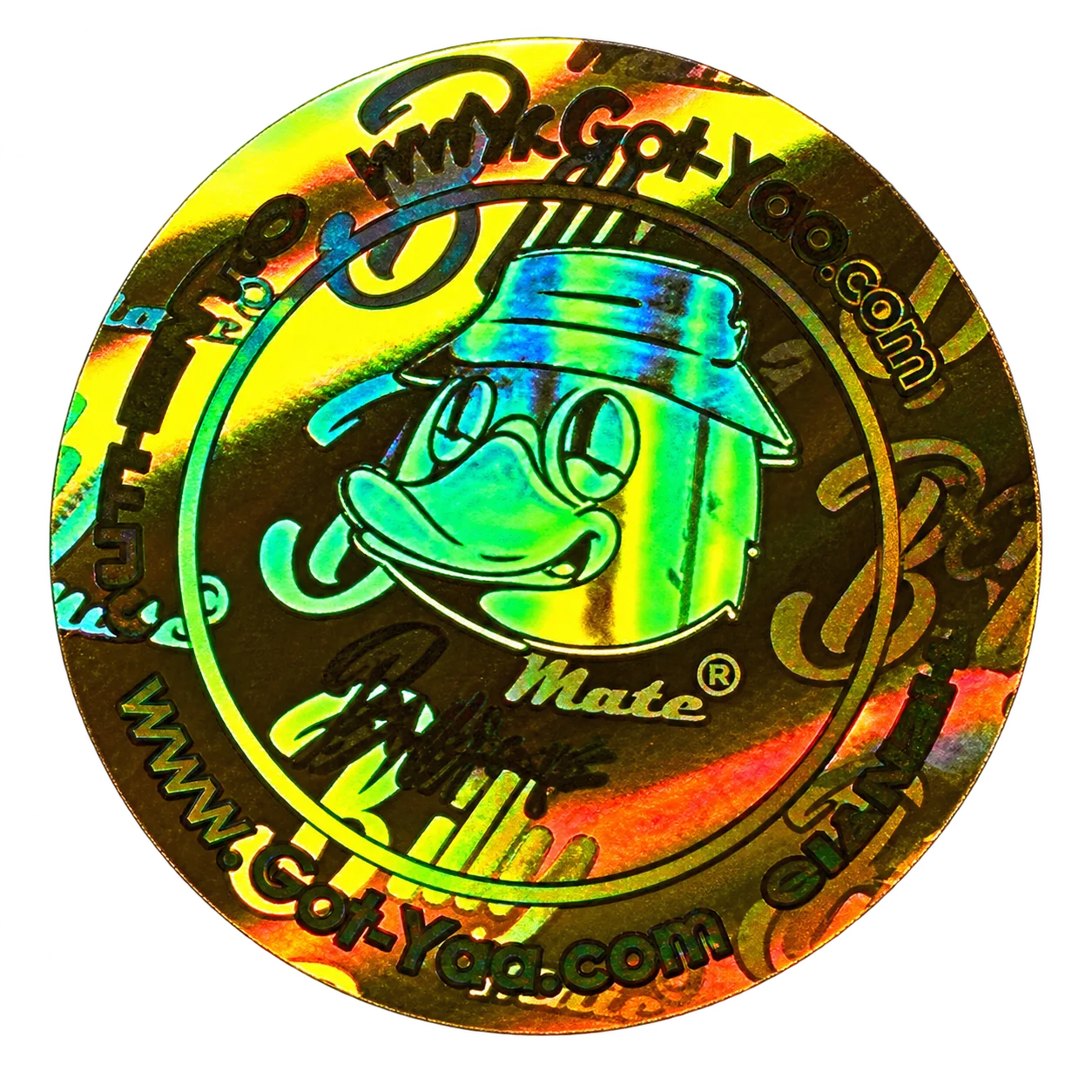 Genuine Got-Yaa holographic authenticity seal
